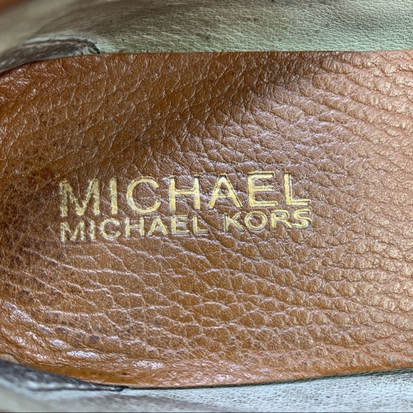 Michael Kors Tracee Moc Toe Leather Slip On Flats - Picture 6 of 9